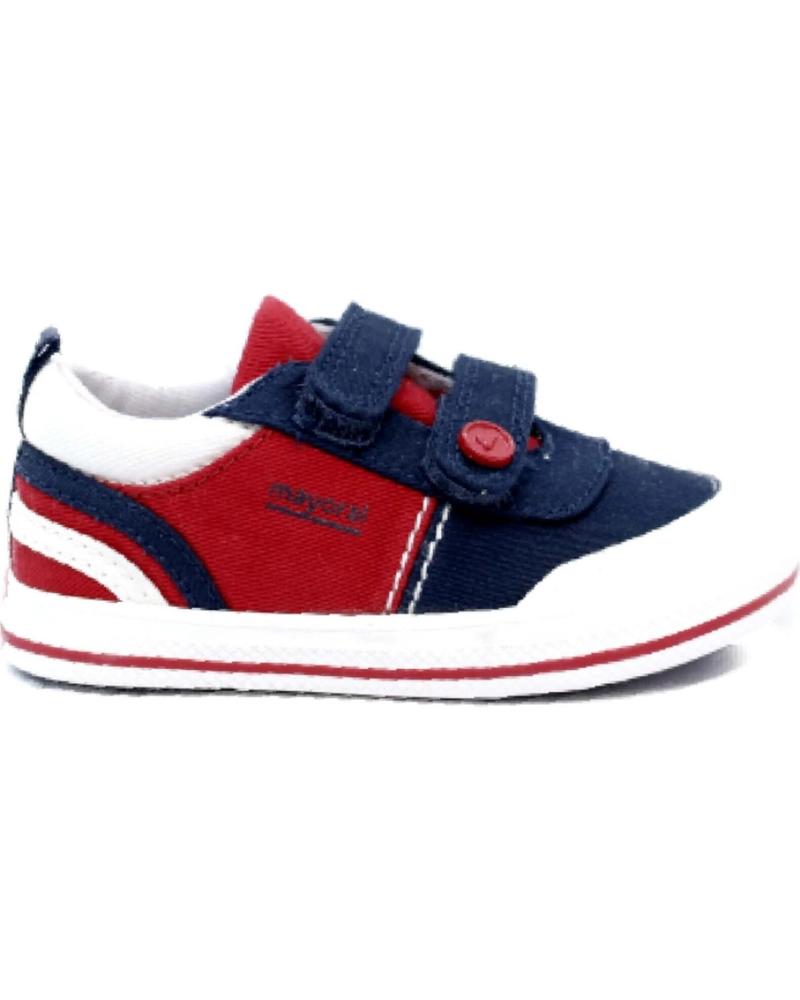 Deportivas de Niño MAYORAL ZAPATILLA LONA ALGODON 41290 MARINO-ROJO