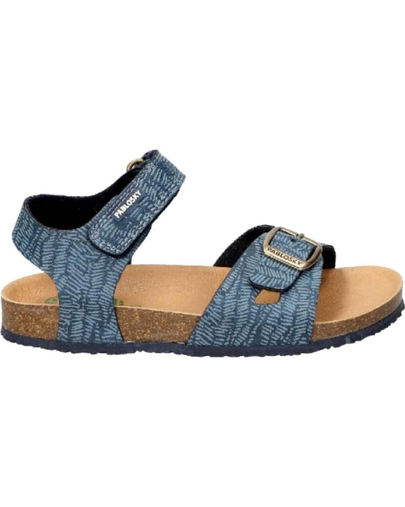 Sandalias de Niño PABLOSKY - SANDALIA BIO VELCRO HEBILLA AZUL JEANS OSCURO