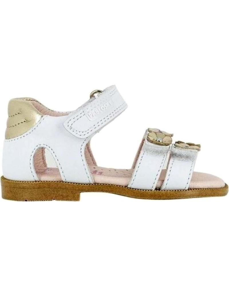 Sandalias de Niña PABLOSKY SANDALIA FLORECITAS DORADAS 093200 BLANCO