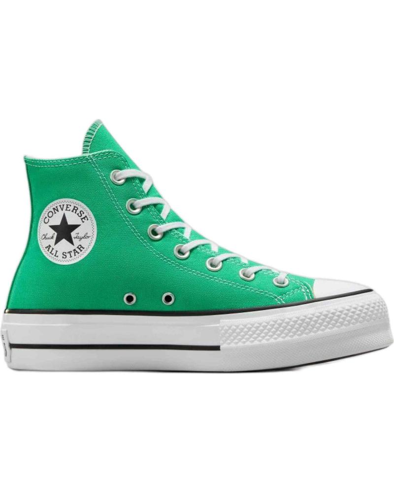 Deportivas de Mujer CONVERSE ZAPATILLAS CHUCK TAYLOR ALL STAR LIFT PARA MUJER EN COLOR VE VERDE