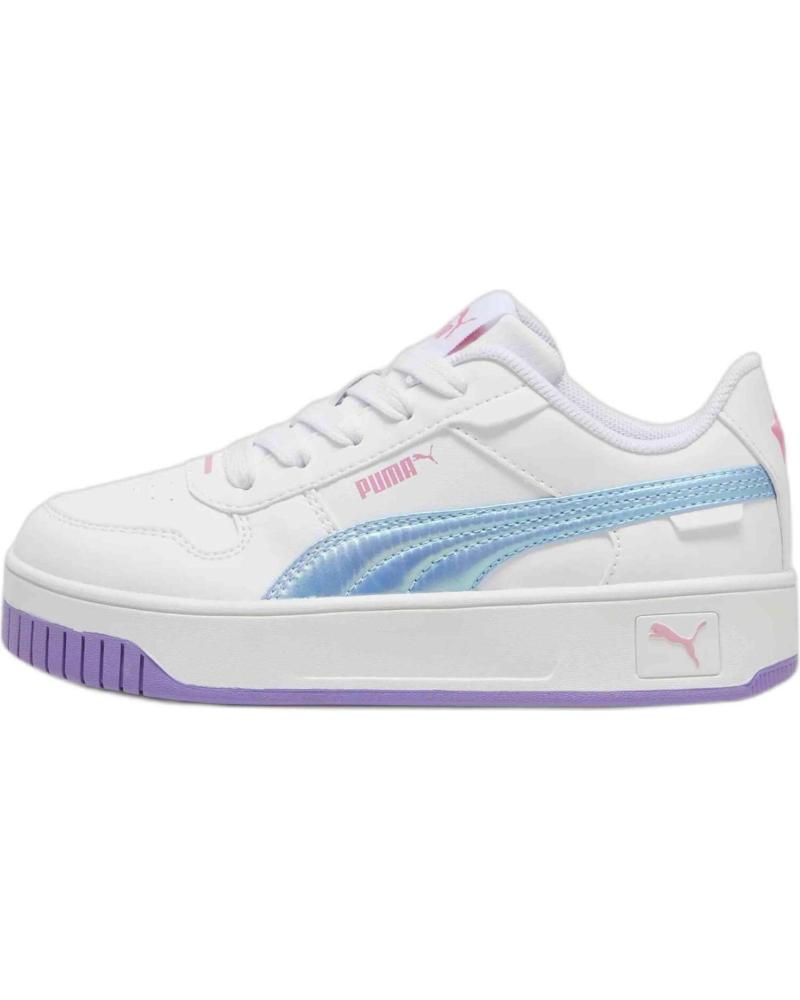 PUMA CARINA STREET 397976-01 - ZAPATILLAS BLANCAS CON DETALLES LILA Y AZUL MULTICOLOR
