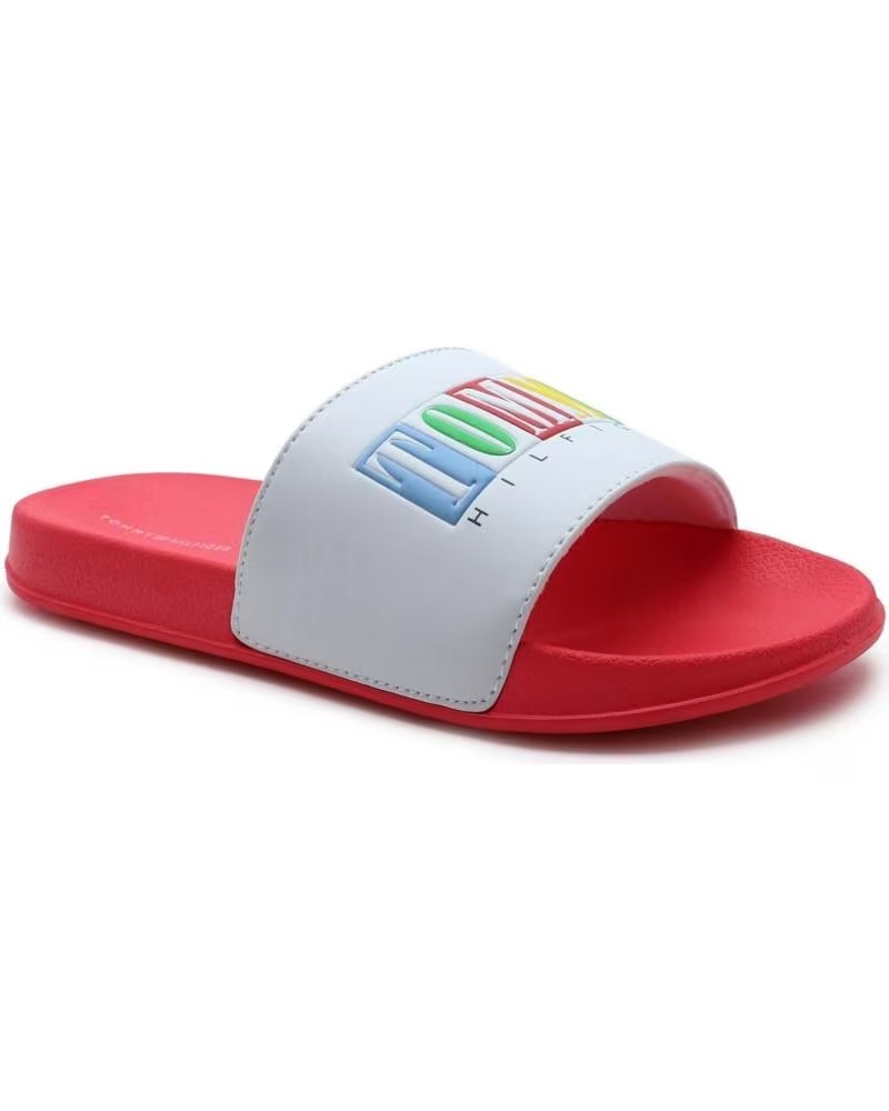 Tommy Hilfiger Chanclas Tommy Hilfiger Logo Pool Slide Blancas Multicolores Rojo