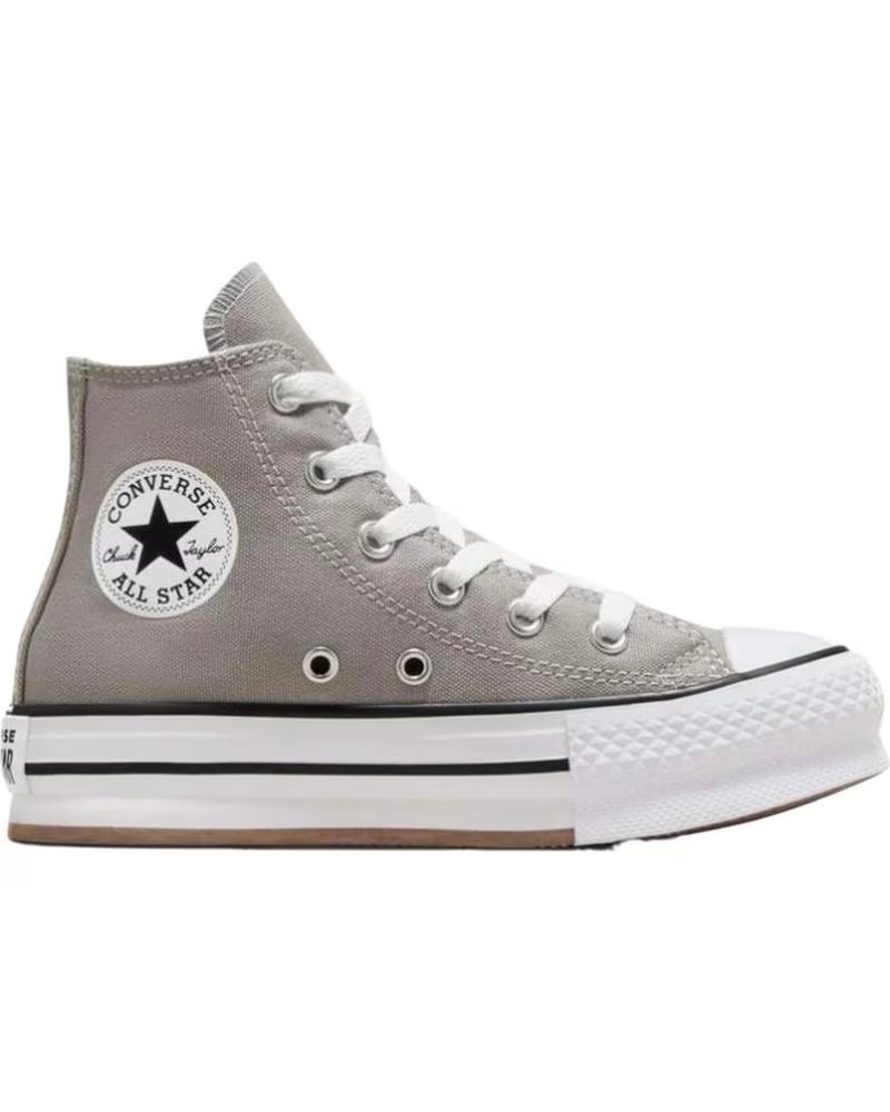 Deportivas de Niña y Niño Converse Zapatillas Chuck Taylor All Star Eva Lift para Ninos Unisex Gris