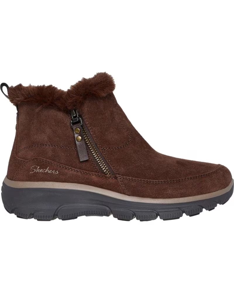 Skechers Botín Easy Going Cool Zip - Marrón Marron