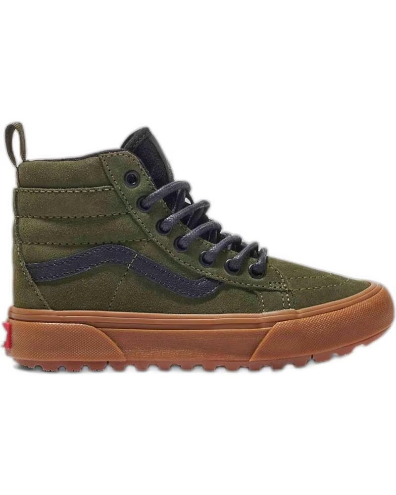 Botines de Niña y Niño Vans Off The Wall Zapatillas Vans Mte SK8-HI para Ninos Unisex en Color Verde