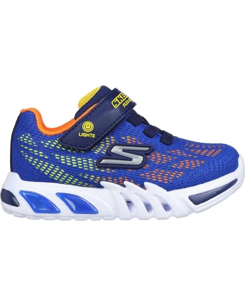 Deportivas de Niña y Niño Skechers Zapatillas Flex-glow Elite-vorlo para Ninos Unisex en Color Azul