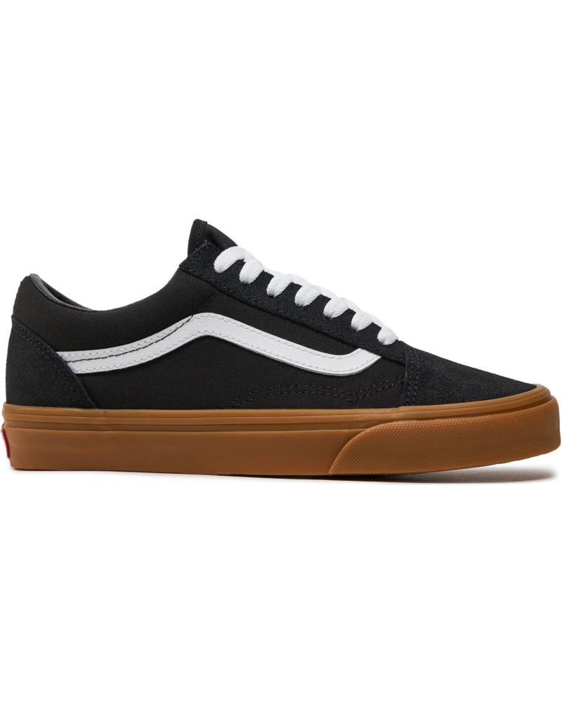 ZAPATILLAS VANS OLD SKOOL HOMBRE NEGRAS CON SUELA DE GOMA NEGRO