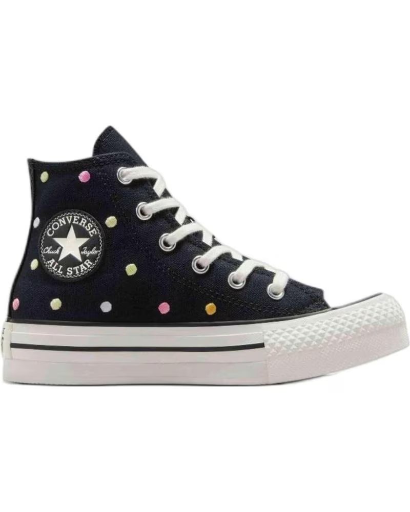 Deportivas de Niña y Niño Converse Zapatillas Chuck Taylor All Star Eva Lift para Ninos Unisex Negro