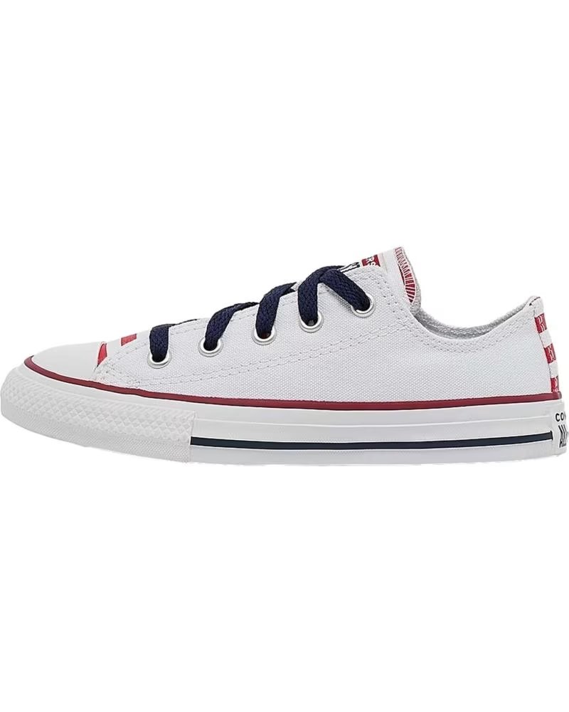 Deportivas de Niña y Niño Converse Zapatillas Ctas Ox para Ninos Unisex en Color Blanco