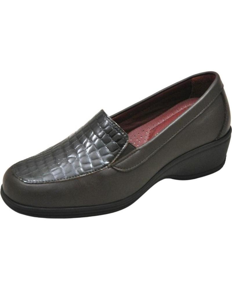 Mocassins de Mulher LUMEL - MOCASIN CON ELASTICOS EN EL EMPEINE MUY ANCHO PLA MORO