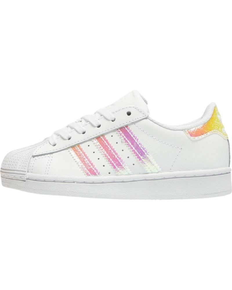 ZAPATILLAS ADIDAS SUPERSTAR FV3147 BLANCAS PARA NIÑA BLANCO