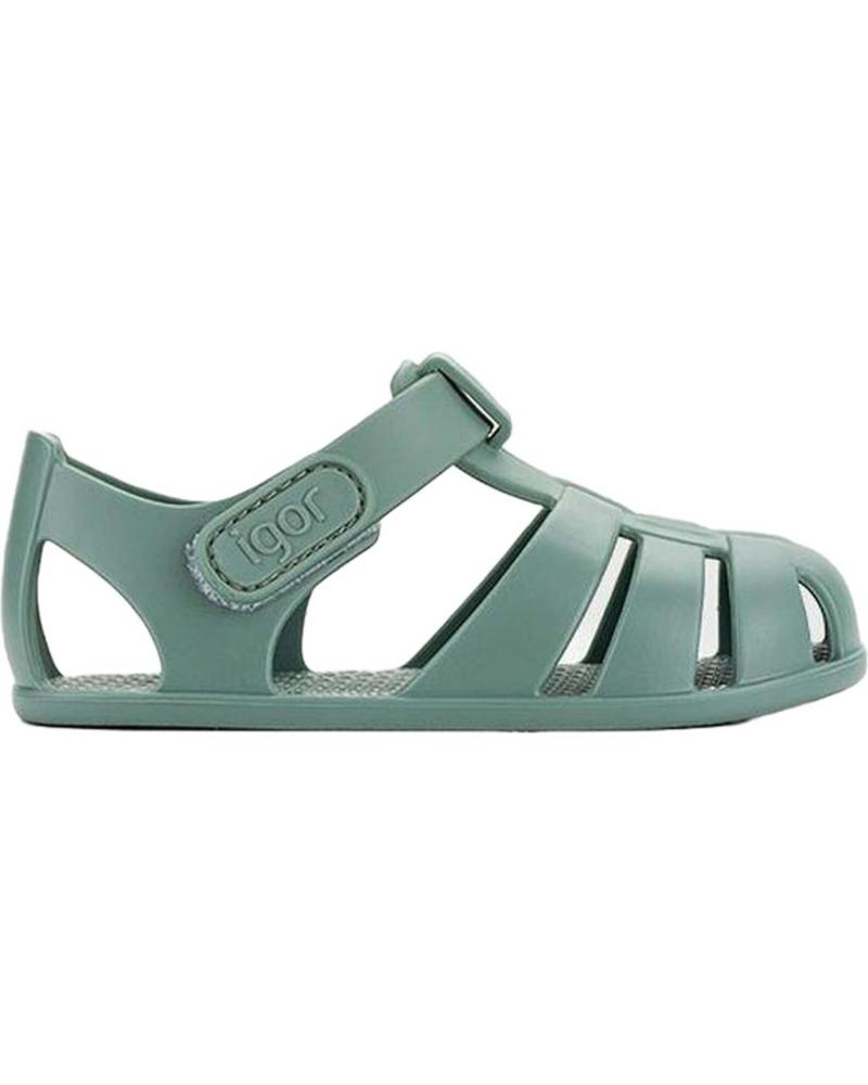Chanclas de Niño IGOR CANGREJERAS NEMO SOLID BAREFOOT VERDE