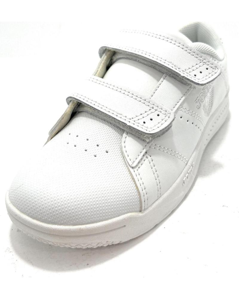 ZAPATILLAS CASUAL JOMA DE PIEL BLANCAS CON TIRAS ADHESIVAS BLANCO