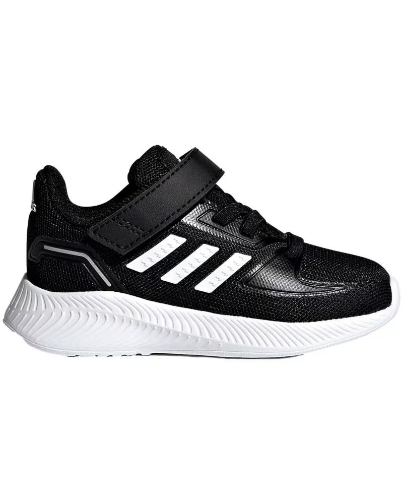 Zapatillas Adidas Negras con Tira Adherente para Bebé Negro
