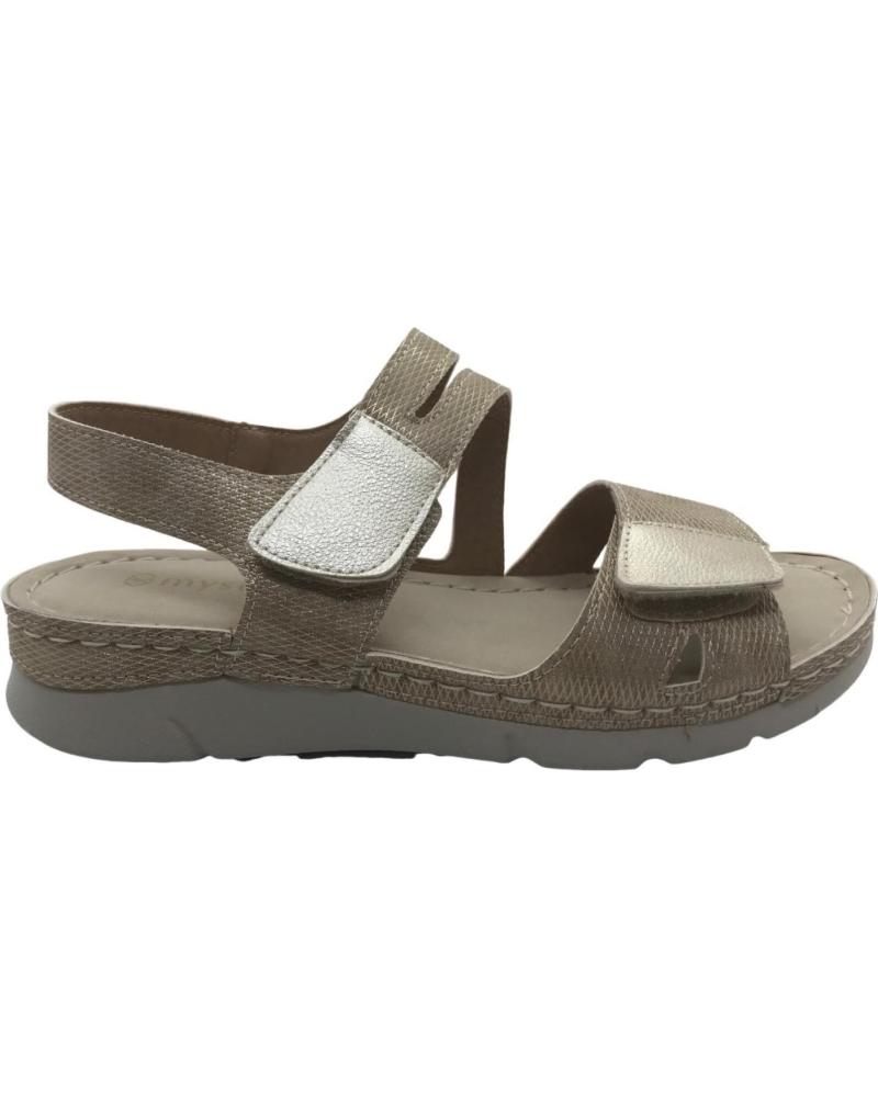 Sandalias de Mujer MYSOFT SANDALIA CONFORT MUJER 25M022 PLATINO
