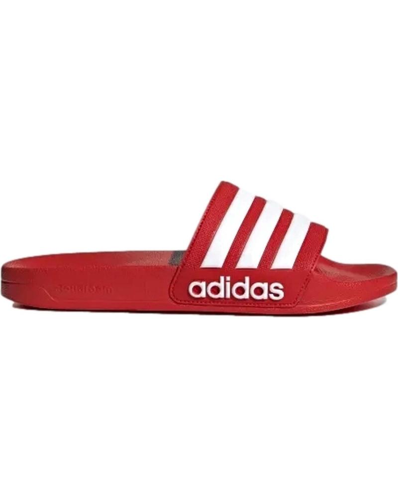 CHANCLAS ADIDAS ADILETTE CON 3 BANDAS ROJO ROJO