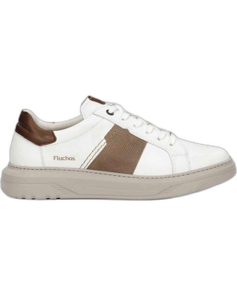 Deportivas de Hombre FLUCHOS ZAPATILLAS PARA HOMBRE EN COLOR BLANCO