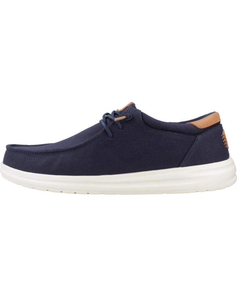 Nauticos de Hombre HEY DUDE MOCASINES HOMBRE MODELO PAUL CANVAS COLOR AZUL NAVY