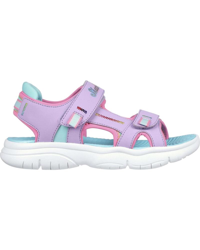 Sandalias de Niña SKECHERS CALZADO MARCA MODELO FLEX SPLA ROSA