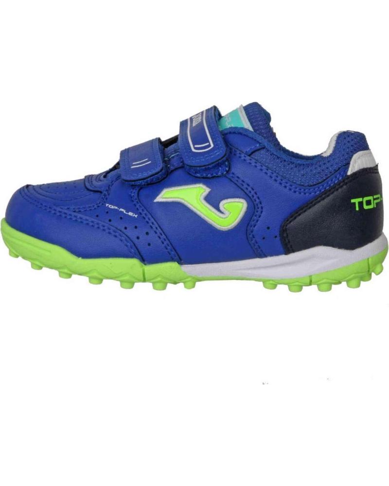 Deportivas de Niño JOMA ZAPATILLAS TOP FLEX JR 2504 AZUL ROYAL TURF TPJS2504TFV FUTB NARANJA