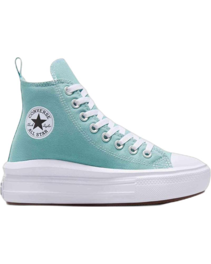 Deportivas de Mujer y Niña CONVERSE ZAPATILLAS CHUCK TAYLOR ALL STAR MOVE PLATFORM PARA NINOS UN VERDE