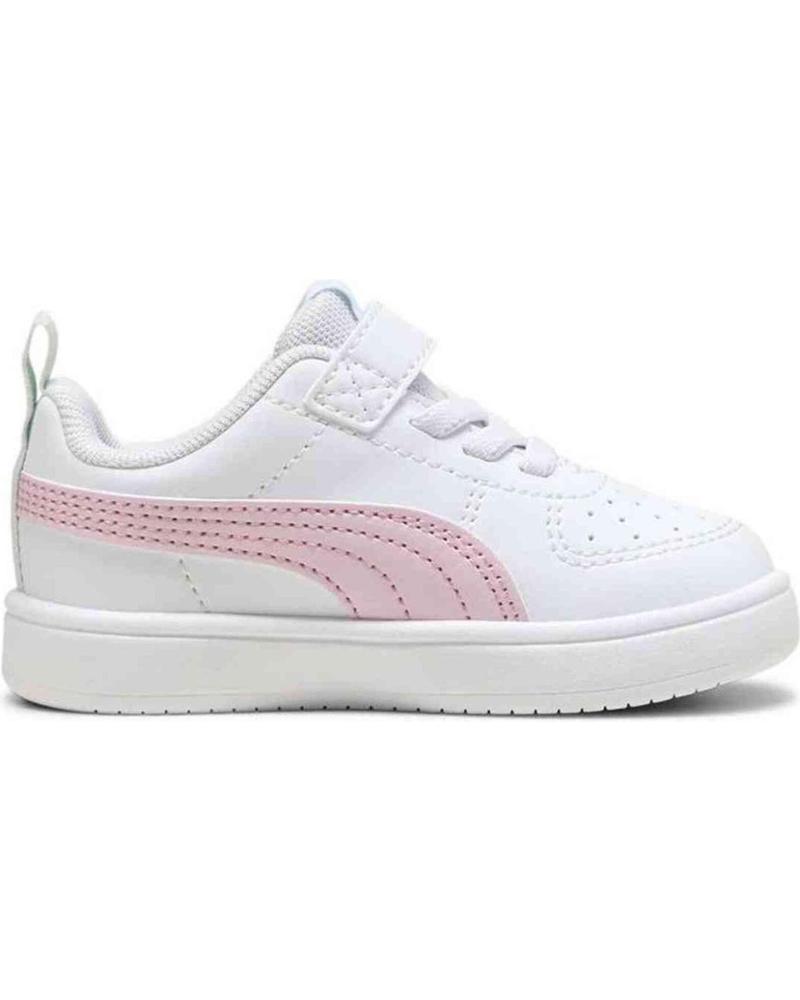 PUMA ZAPATILLAS RICKIE AC BLANCAS Y ROSAS PARA NIÑAS 38