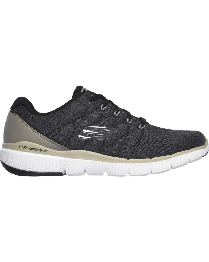Deportivas de Hombre SKECHERS ZAPATILLA FLEX ADVANTAGE 3 0- STALLY NEGR 52957-BLK VARIOS COLORES