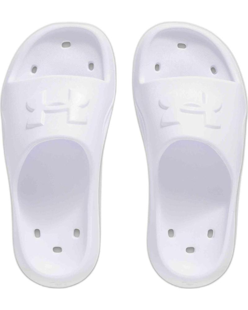 Chanclas de Mujer UNDER ARMOUR SANDALIAS LOCKER V SLIM FIT PARA MUJER EN COLOR BLANCO