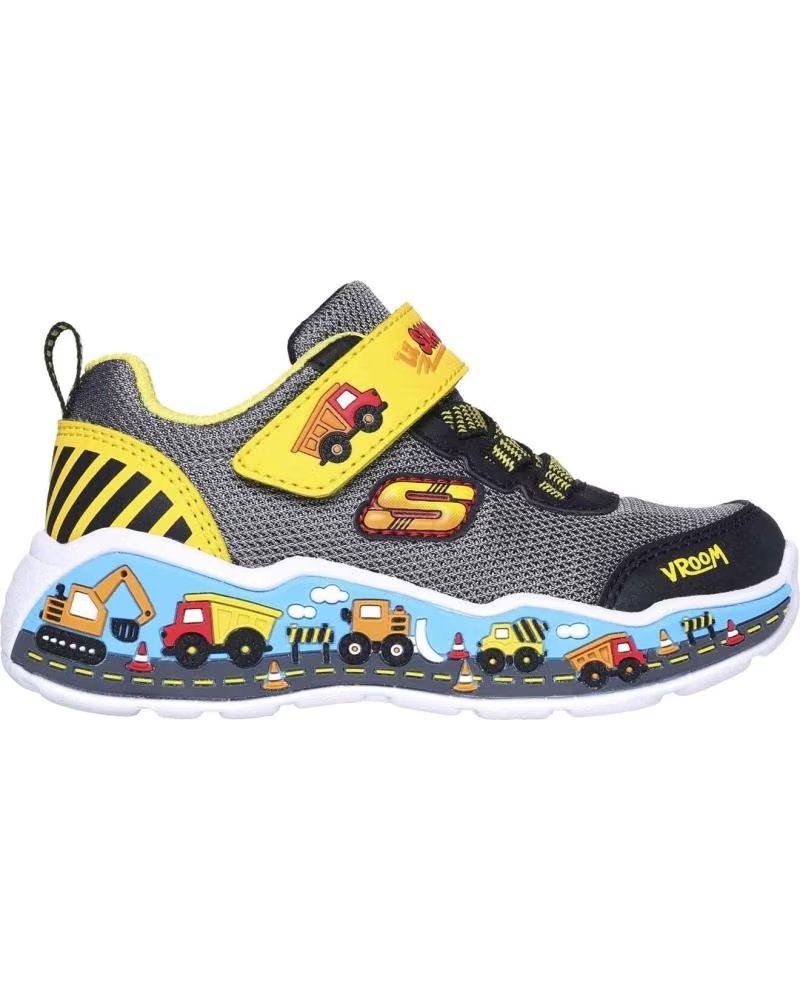 Deportivas de Niña y Niño Skechers Zapatillas para Ninos Unisex en Color Gris