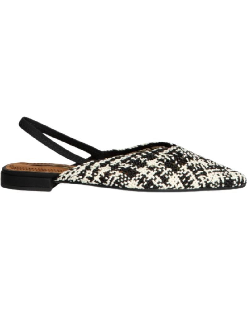 Sandalias de Mujer CORINA ZAPATO PLANO DESTALONADO PARA MUJER M5262 COLOR NEGR NEGRO