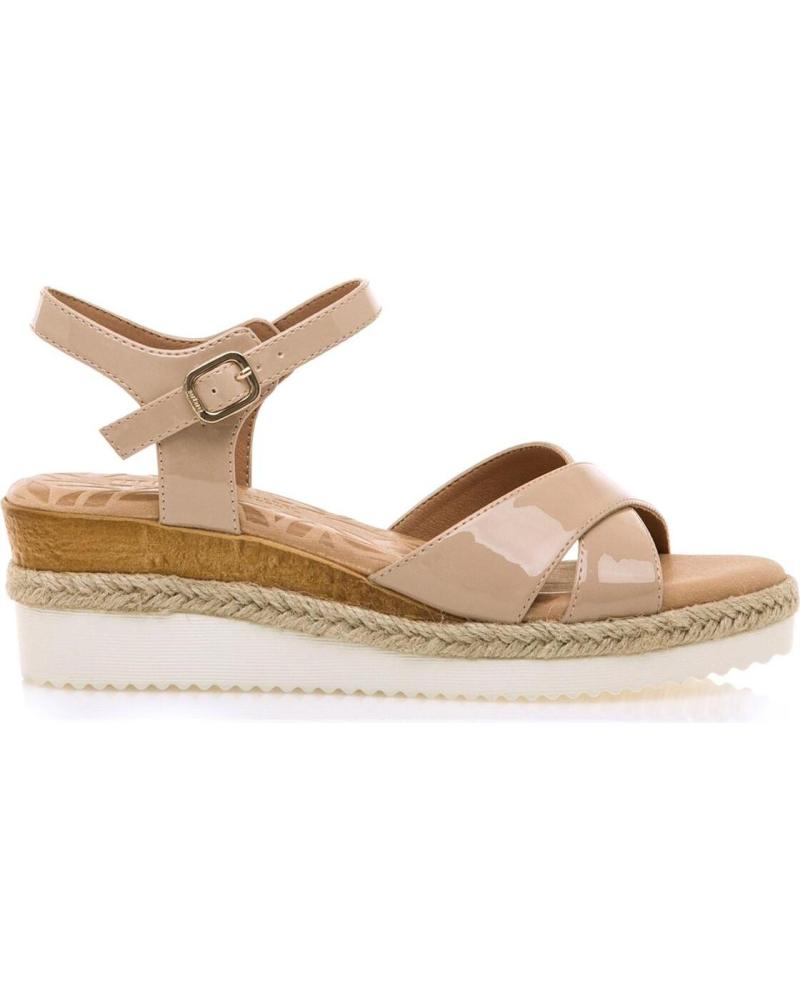 SANDALIAS CUÑA MUJER MTNG 59916 NUDE ROSA ROSA