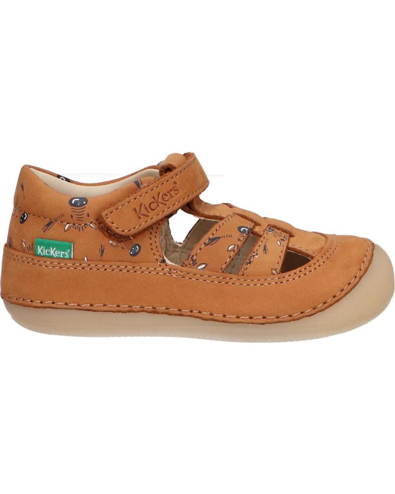 Sandalias de Niño KICKERS 1215020-10-0 KICK SUSHYK LT GOLF NUBUCKPRINT 116 CAMEL IMPRIME Z