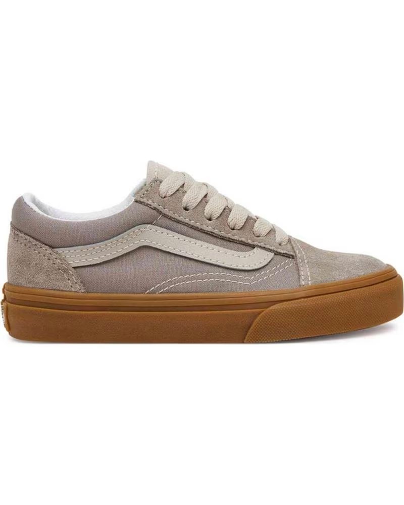 Deportivas de Niña y Niño Vans Off The Wall Zapatillas Vans Old Skool para Ninos Unisex en Color Gris