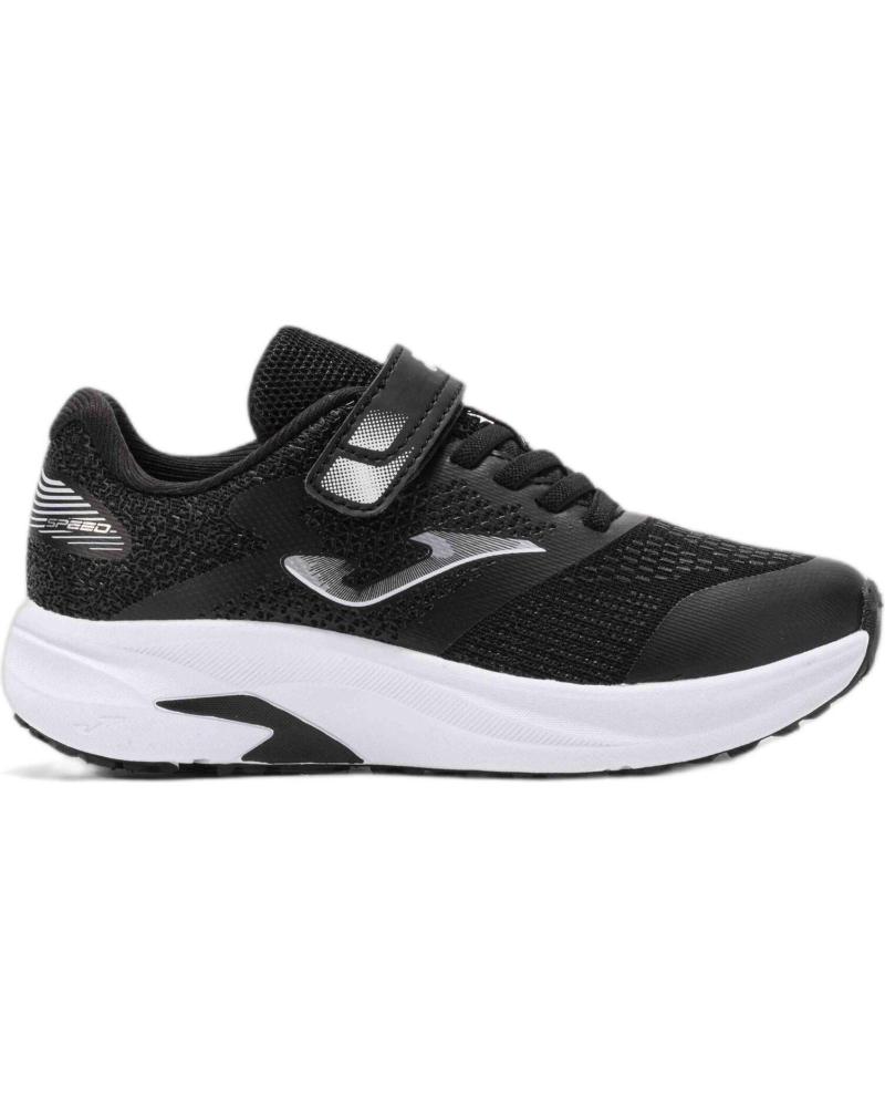 ZAPATILLAS JOMA SPEED NIÑO VELCRO NEGRO-PLATA-BLANCO 2501 NEGRO