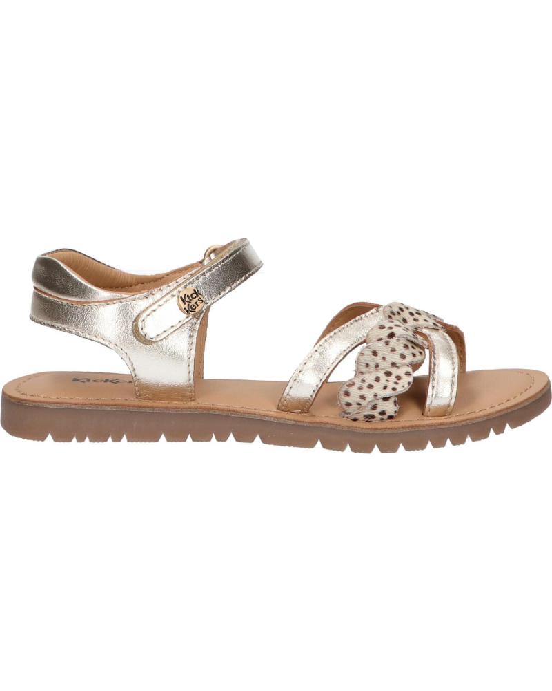 Sandalias de Niña KICKERS 694798-30 BETTY CUIR SHEEP METALLICPONY 151 OR PONY