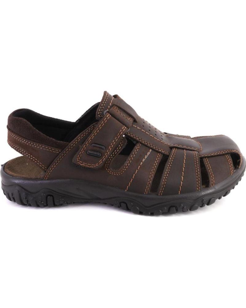 Sandalias de Hombre IMAC 753380 SANDALIAS DE HOMBRE PIEL MARRON