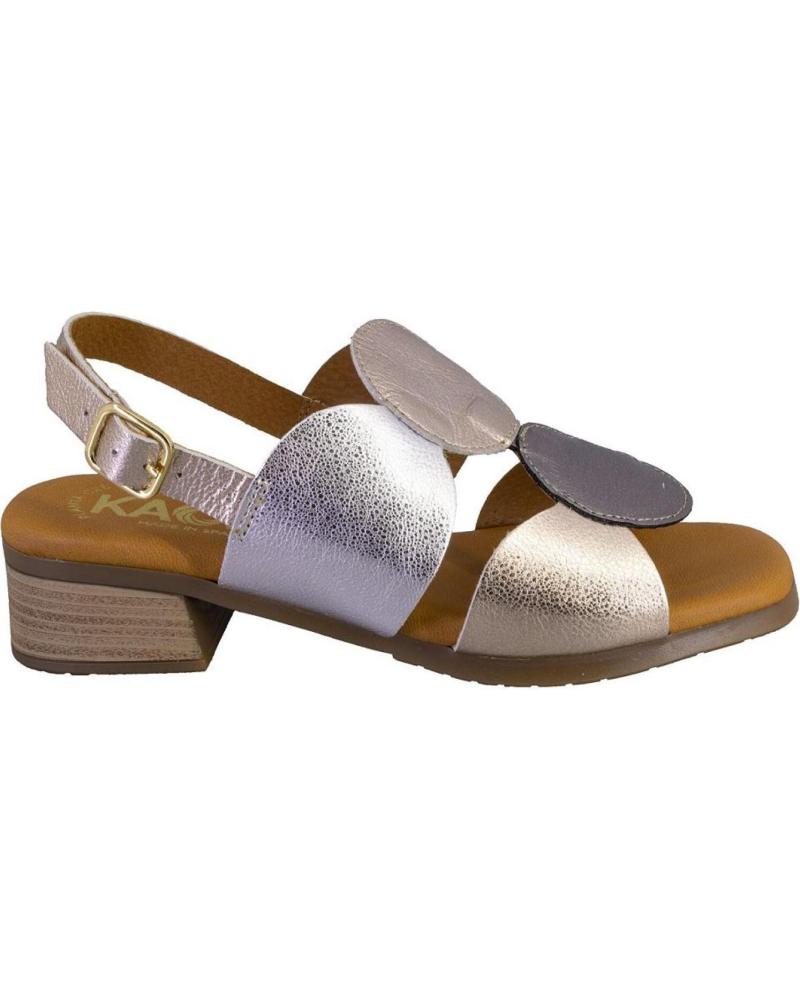 Sandalias de Mujer KAOLA 2684METAL SANDALIAS DE MUJER PIEL PLATINO