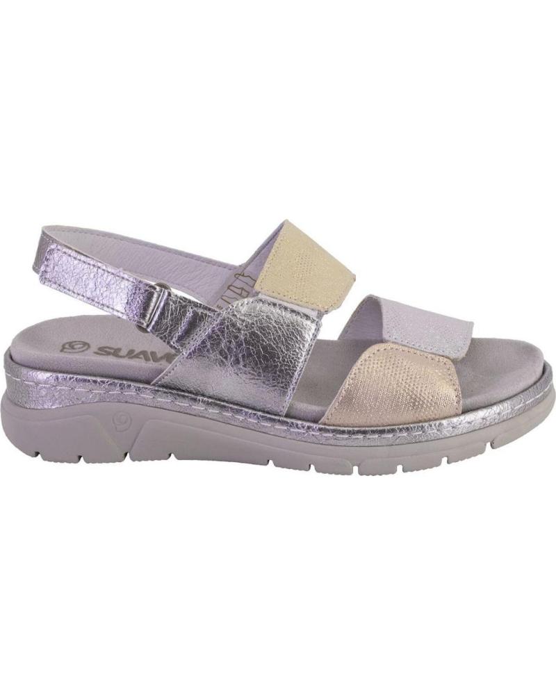 Sandalias de Mujer SUAVE 3360 SANDALIAS DE MUJER PIEL PLATA