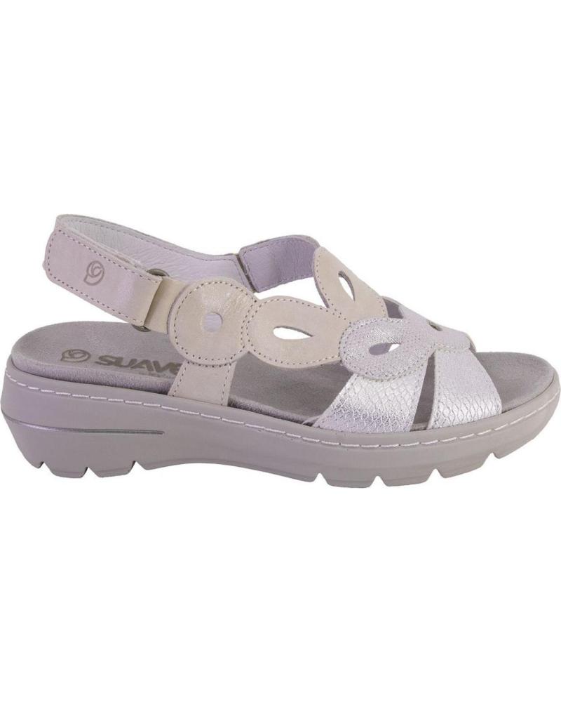 Sandalias de Mujer SUAVE 3223 SANDALIAS DE MUJER PIEL PLATA