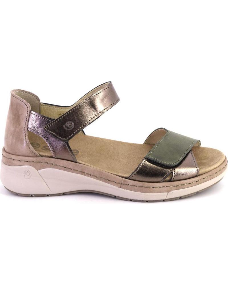 Sandalias de Mujer SUAVE 3312 SANDALIAS DE MUJER PIEL BEIGE Y VERDE