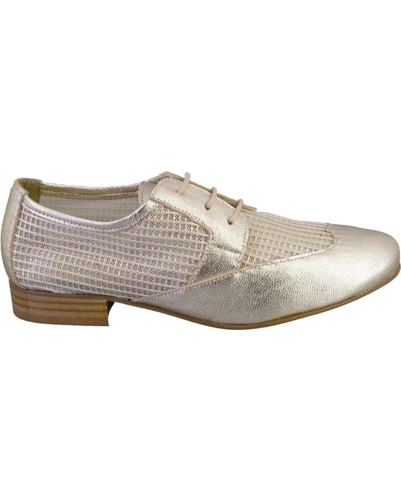 Sapatos de Mulher SALONISSIMOS TATY-25 ZAPATOS CON CORDONES DE MUJER P PLATINO