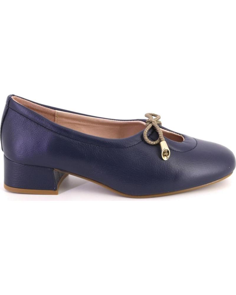 Bailarinas de Mujer NIVAL LULU 03 ZAPATOS DE MUJER PIEL AZUL MARINO