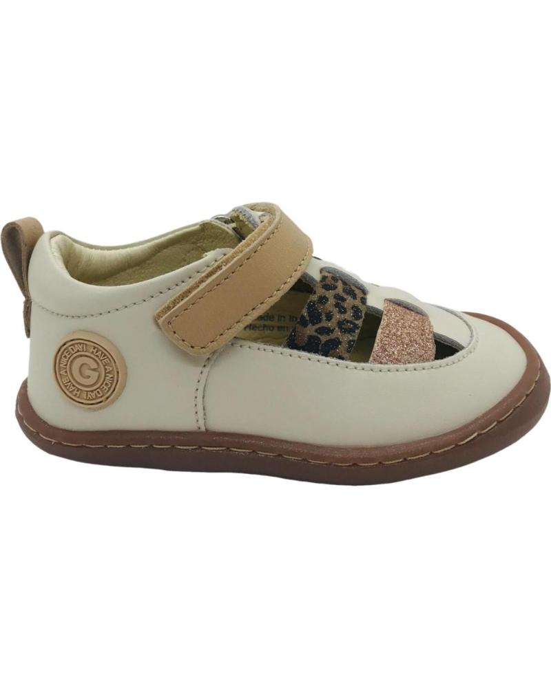 Sandalias de Niña GIOSEPPO SANDALIA CANGREJERA BAREFOOT NINA CLEARFIELD 75025 BEIG