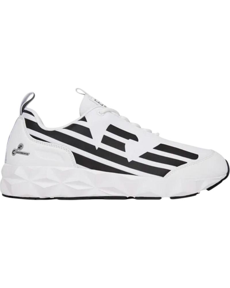 ZAPATILLAS EMPORIO ARMANI X8X217XK433 BLANCO-NEGRO BLANCO