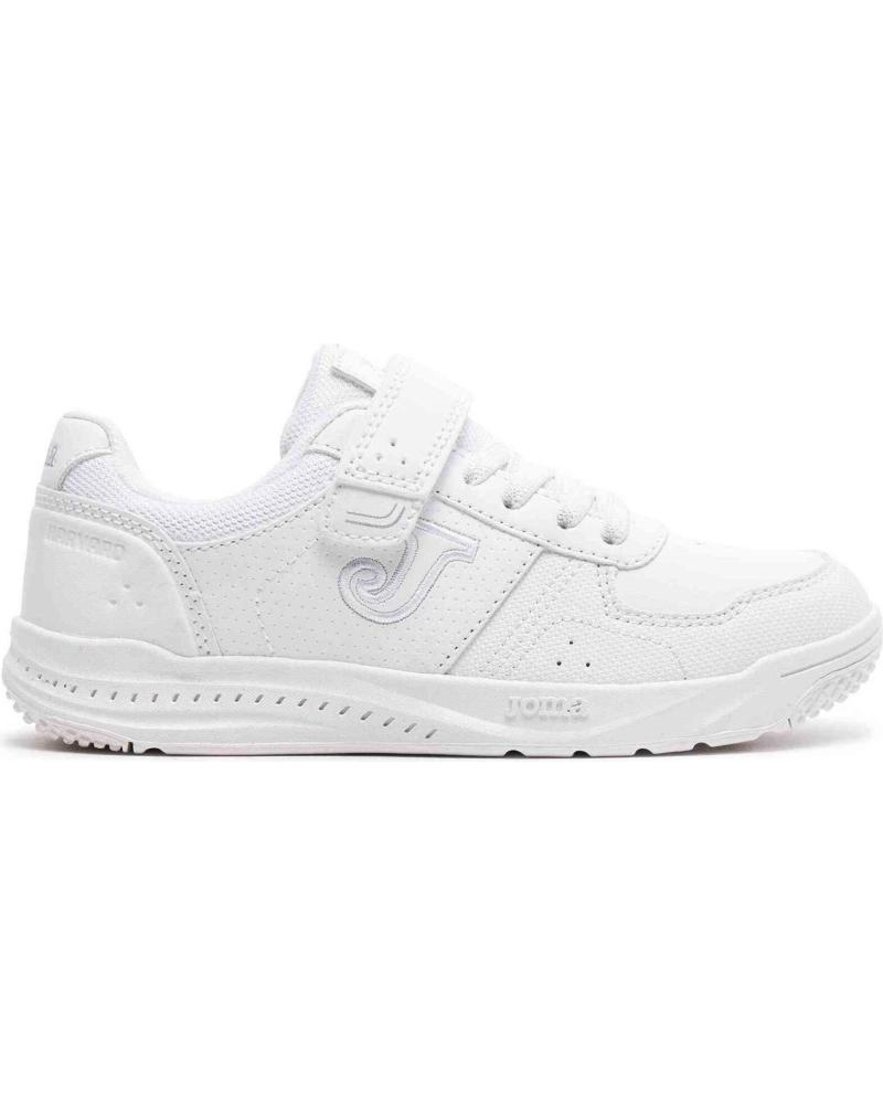 Deportivas de Mujer y Niña y Niño JOMA DEPORTIVA HARVARD JR 2202 CON VELCRO UNISEX BLANCO