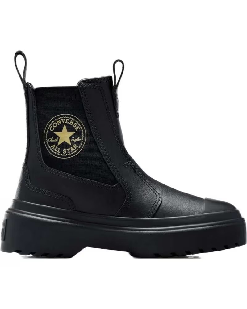 Botas de Niña y Niño Converse Calzado Marca Modelo Chuck Taylor All Star Chelsea Lugged Pa Negro