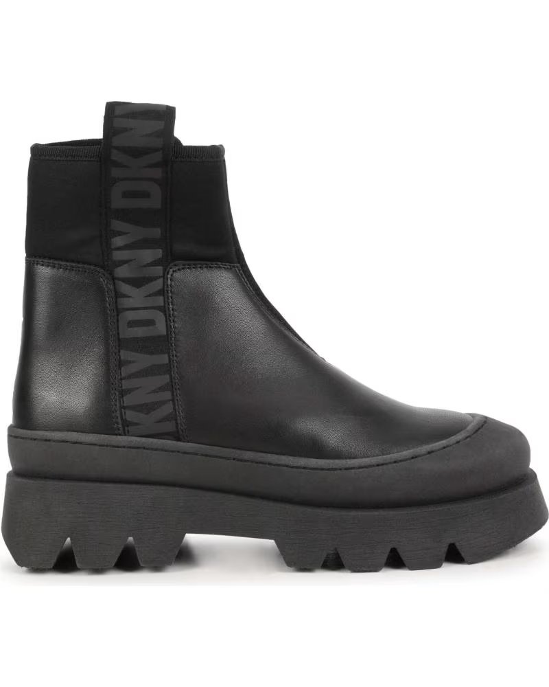 de dkny botines chelsea dkny d3911609b negros con suela chunky multicolor