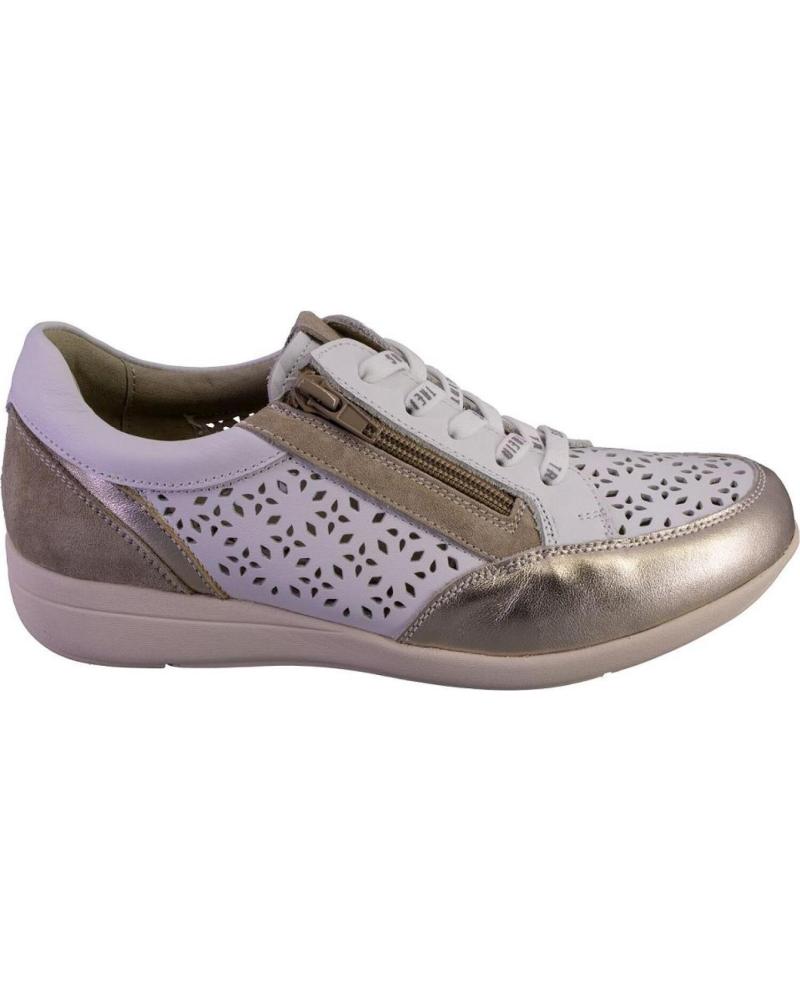 Deportivas de Mujer TREINTAS 4312 ZAPATILLAS CASUAL DE MUJER PIEL BLANCO