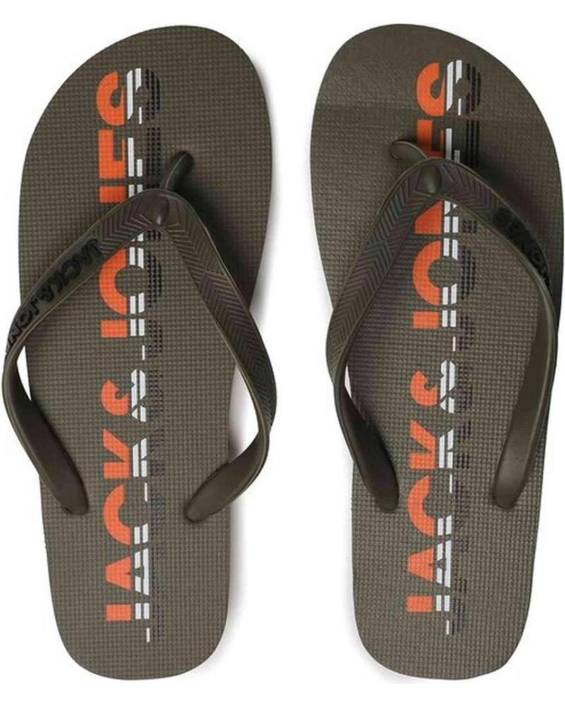 CHANCLAS JACK & JONES JFWLOGO 12230641 VERDE