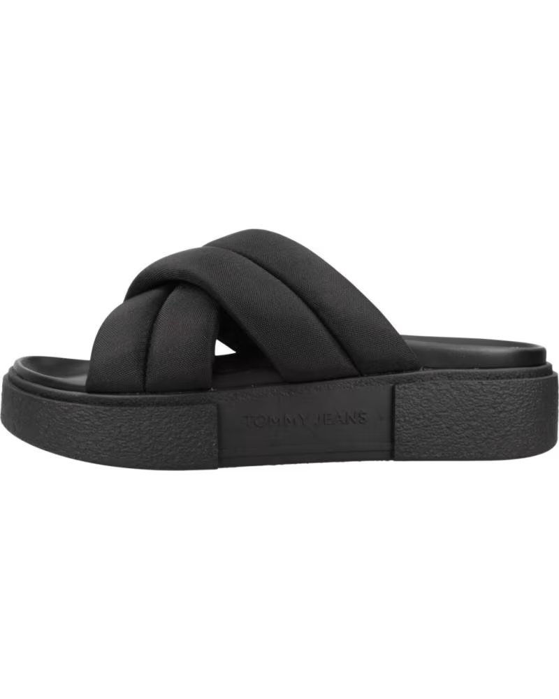 Tommy Jeans Sandalias Mujer Modelo Flatform Sandal Color Negro Bds